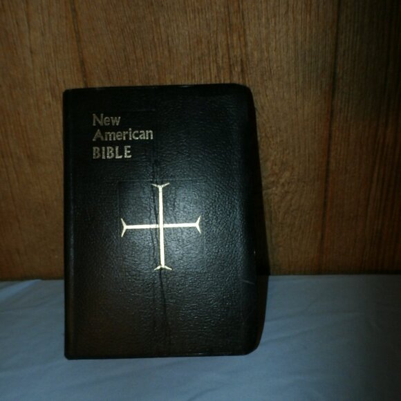Saint Joseph Edition The New American Bible Leather Cover Family Record Section - Picture 1 of 10